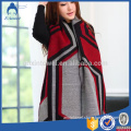 New Design 100% Acrylic Woven Fabric Wholesale Poncho Shawl Scarf Scarves For Women